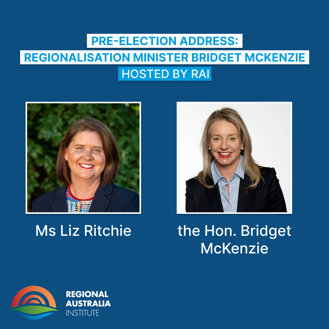 Pre-Election Address: Minister Bridget McKenzie